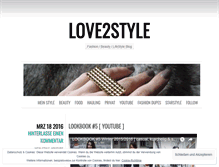 Tablet Screenshot of love2style.com